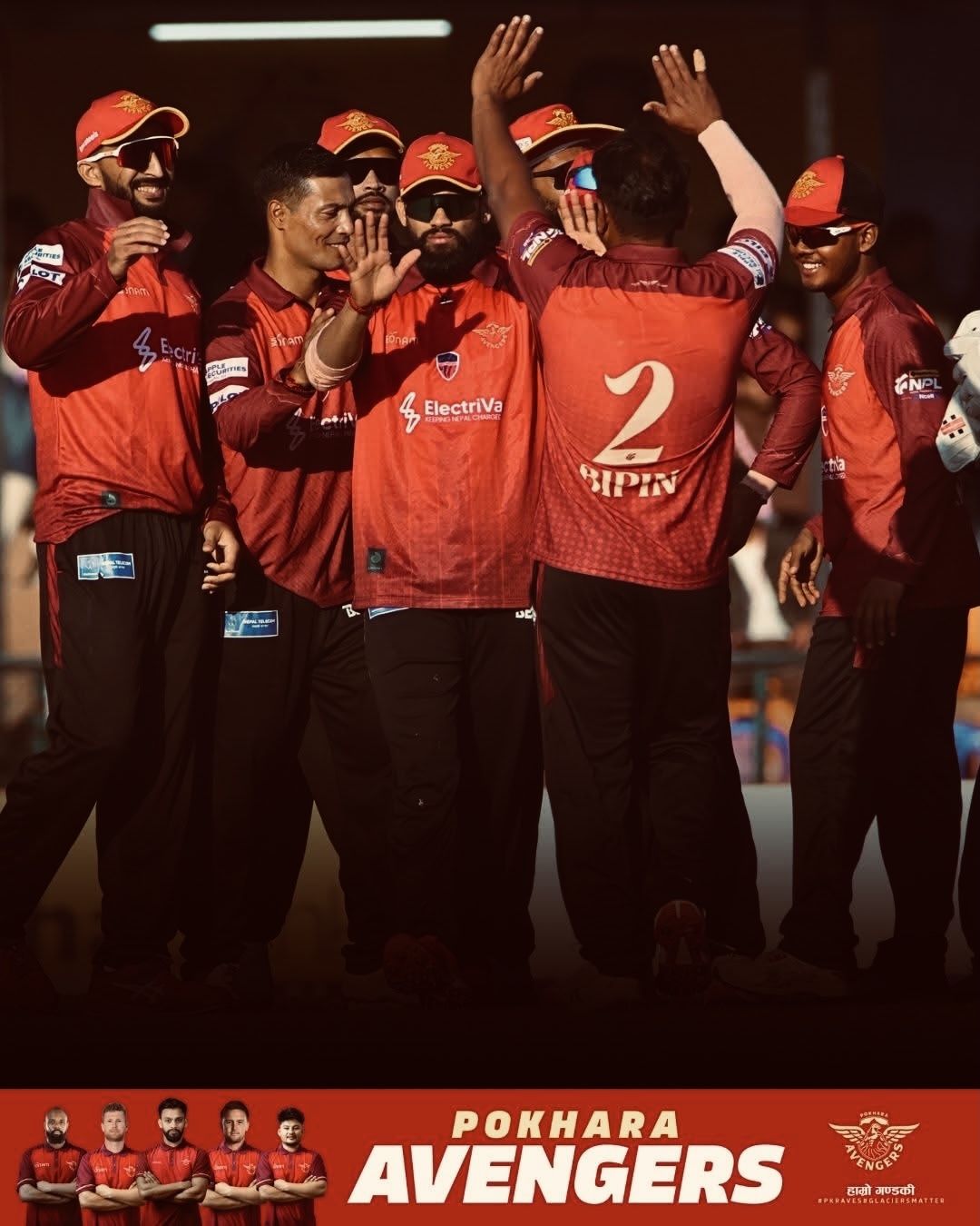 पोखरा एभेन्जर्सले १९.४ ओभरमै चितवन राइनोजलाई हराउँदै जित दर्ता